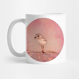 watercolor sandpiper in pink Mug